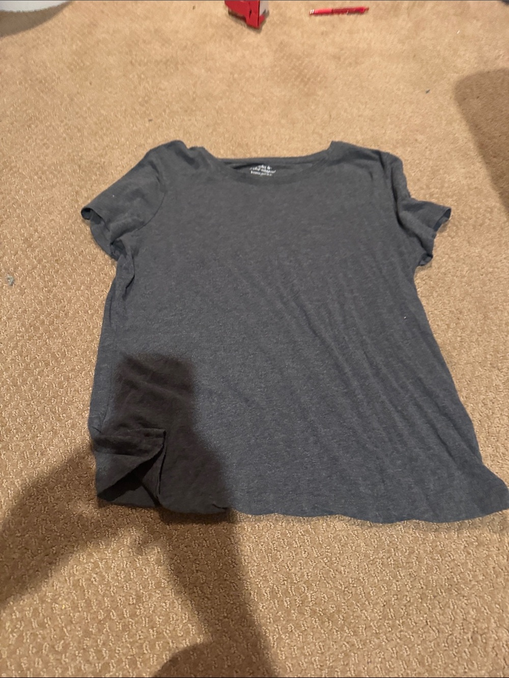 Banana Republic Women's Short Sleeve Crewneck Tee - Charcoal